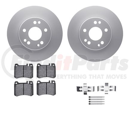 4612-63013 by DYNAMIC FRICTION COMPANY - Geospec Rotors with 5000 Euro Ceramic Brake Pads includes Hardware