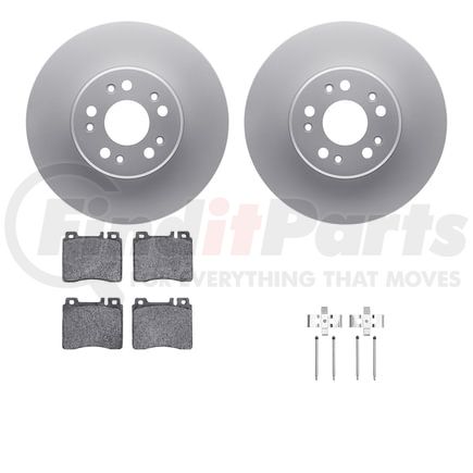 4612-63016 by DYNAMIC FRICTION COMPANY - Geospec Rotors with 5000 Euro Ceramic Brake Pads includes Hardware