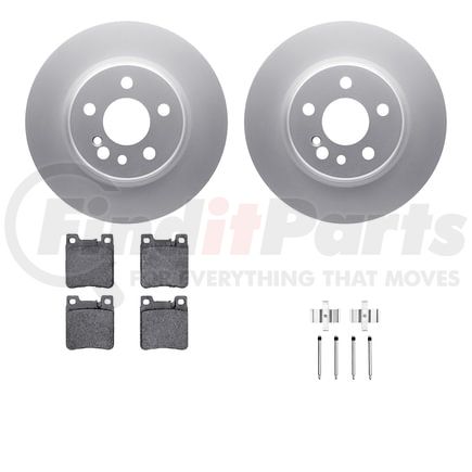 4612-63017 by DYNAMIC FRICTION COMPANY - Geospec Rotors with 5000 Euro Ceramic Brake Pads includes Hardware