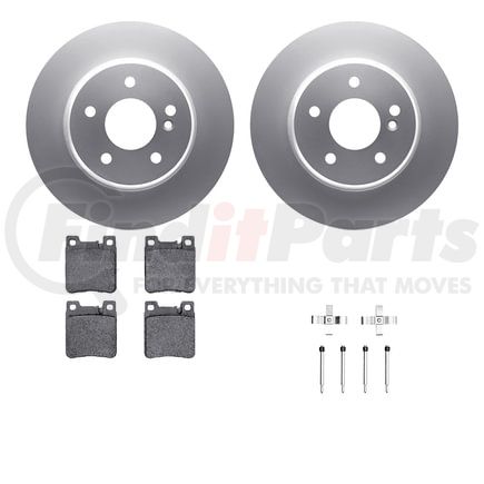 4612-63018 by DYNAMIC FRICTION COMPANY - Geospec Rotors with 5000 Euro Ceramic Brake Pads includes Hardware