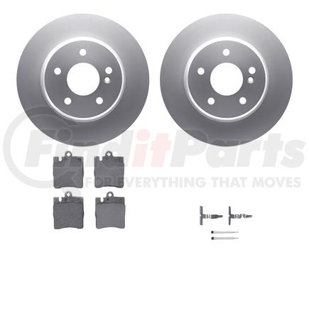 4612-63019 by DYNAMIC FRICTION COMPANY - Geospec Rotors with 5000 Euro Ceramic Brake Pads includes Hardware