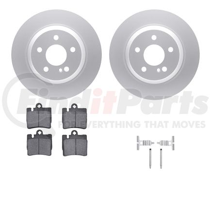 4612-63020 by DYNAMIC FRICTION COMPANY - Geospec Rotors with 5000 Euro Ceramic Brake Pads includes Hardware