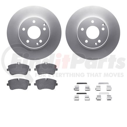 4612-63030 by DYNAMIC FRICTION COMPANY - Geospec Rotors with 5000 Euro Ceramic Brake Pads includes Hardware