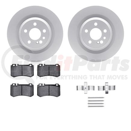4612-63039 by DYNAMIC FRICTION COMPANY - Geospec Rotors with 5000 Euro Ceramic Brake Pads includes Hardware