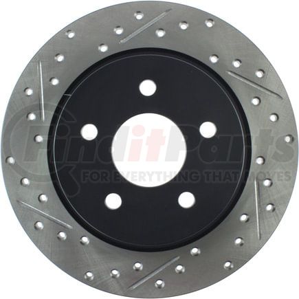 127.61101R by STOPTECH - StopTech Sport Drilled & Slotted Brake Rotor; Rear Right