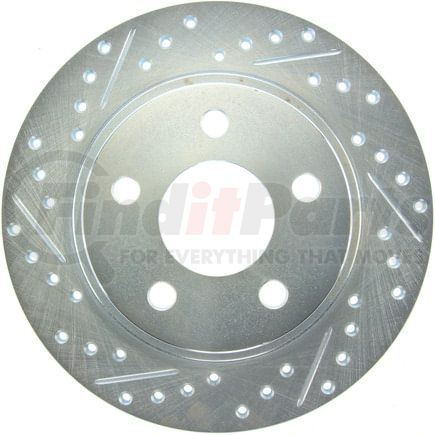 227.62045R by STOPTECH - StopTech Select Sport Drilled and Slotted Brake Rotor; Rear Right