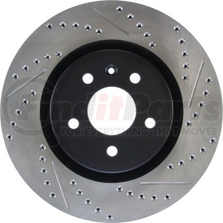 127.61102L by STOPTECH - StopTech Sport Drilled & Slotted Brake Rotor; Front Left