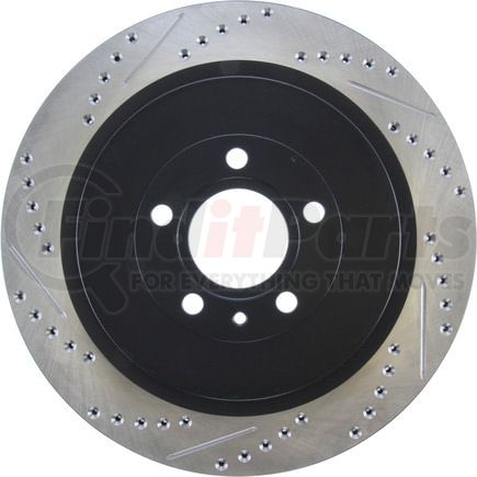 127.61105CR by STOPTECH - StopTech Sport Cryo Drilled & Slotted Brake Rotor; Rear Right
