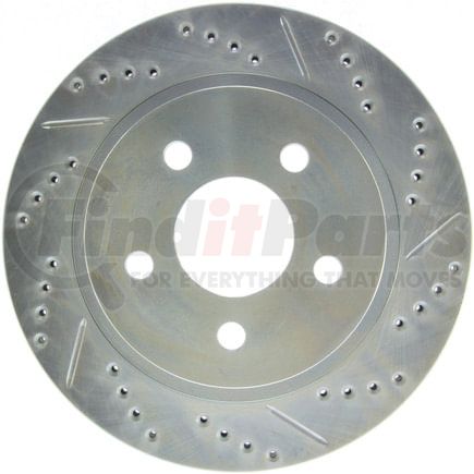 227.62049L by STOPTECH - StopTech Select Sport Drilled and Slotted Brake Rotor; Rear Left