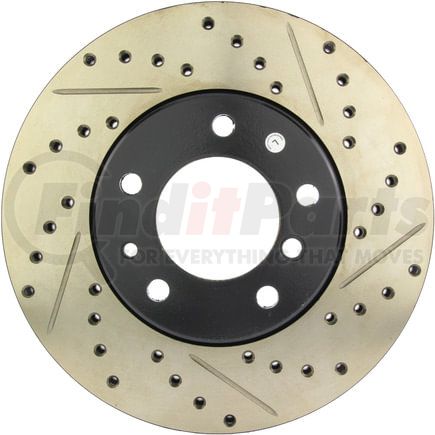 127.34021L by STOPTECH - StopTech Sport Drilled & Slotted Brake Rotor; Front Left