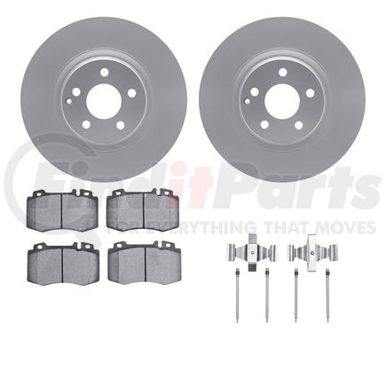 4612-63069 by DYNAMIC FRICTION COMPANY - Geospec Rotors with 5000 Euro Ceramic Brake Pads includes Hardware