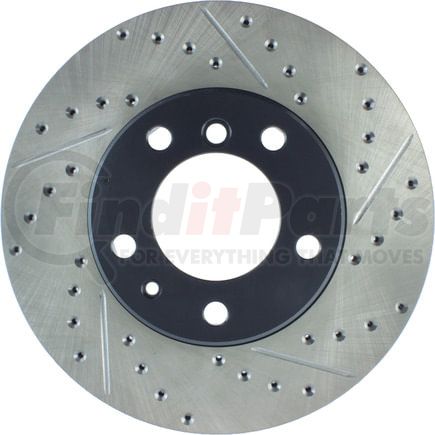 127.34024L by STOPTECH - Sport Drilled & Slotted Brake Rotor, Front Left