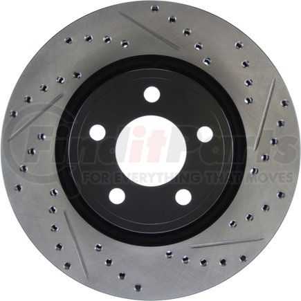 127.61112L by STOPTECH - StopTech Sport Drilled & Slotted Brake Rotor; Front Left