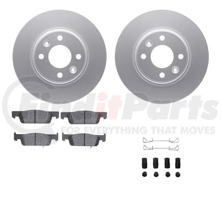 4612-63082 by DYNAMIC FRICTION COMPANY - Geospec Rotors with 5000 Euro Ceramic Brake Pads includes Hardware