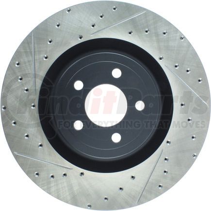 StopTech 127.61116R Disc Brake Rotor StopTech Sport Drilled & Slotted Brake Rotor; Front Right