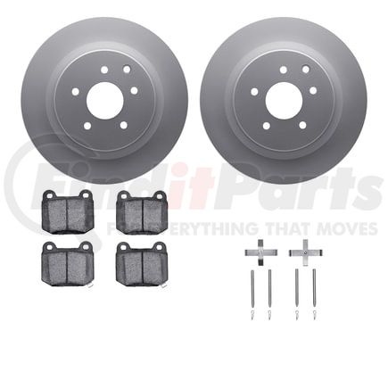 4612-68002 by DYNAMIC FRICTION COMPANY - Geospec Rotors with 5000 Euro Ceramic Brake Pads includes Hardware