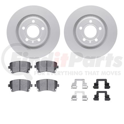 4612-73012 by DYNAMIC FRICTION COMPANY - Geospec Rotors with 5000 Euro Ceramic Brake Pads includes Hardware