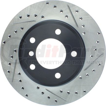 127.34048L by STOPTECH - StopTech Sport Drilled & Slotted Brake Rotor; Front Left