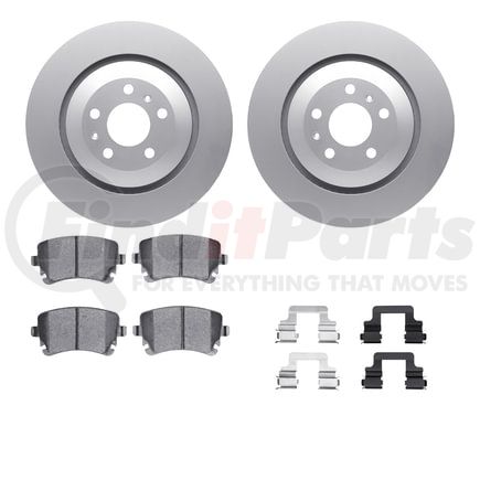 4612-73028 by DYNAMIC FRICTION COMPANY - Geospec Rotors with 5000 Euro Ceramic Brake Pads includes Hardware