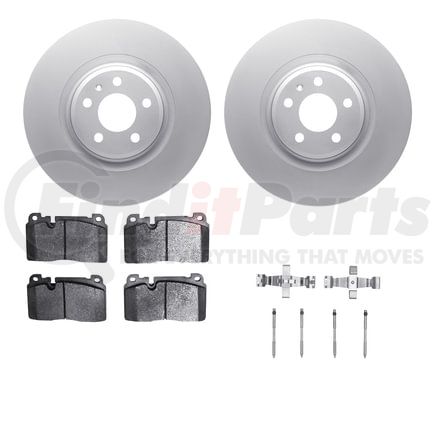 4612-73048 by DYNAMIC FRICTION COMPANY - Geospec Rotors with 5000 Euro Ceramic Brake Pads includes Hardware