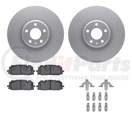 4612-73054 by DYNAMIC FRICTION COMPANY - Geospec Rotors with 5000 Euro Ceramic Brake Pads includes Hardware