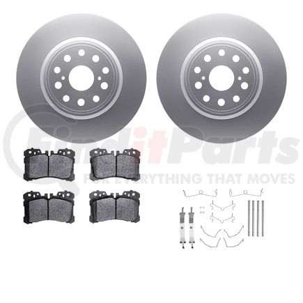 4612-75000 by DYNAMIC FRICTION COMPANY - Geospec Rotors with 5000 Euro Ceramic Brake Pads includes Hardware