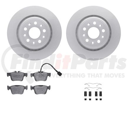 4612-79001 by DYNAMIC FRICTION COMPANY - Geospec Rotors with 5000 Euro Ceramic Brake Pads includes Hardware