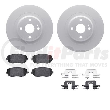 4612-80007 by DYNAMIC FRICTION COMPANY - Geospec Rotors with 5000 Euro Ceramic Brake Pads includes Hardware
