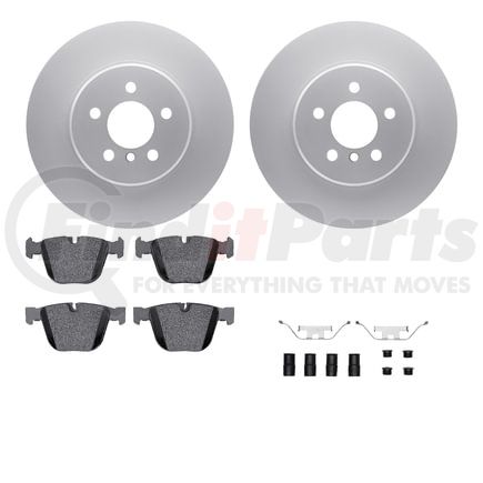 4612-31063 by DYNAMIC FRICTION COMPANY - Geospec Rotors with 5000 Euro Ceramic Brake Pads includes Hardware
