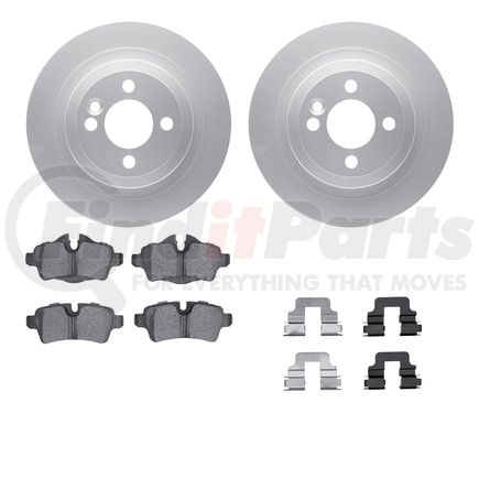 4612-32008 by DYNAMIC FRICTION COMPANY - Geospec Rotors with 5000 Euro Ceramic Brake Pads includes Hardware