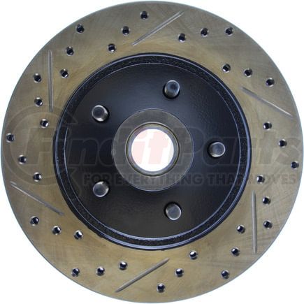 StopTech 127.61003R Disc Brake Rotor Sport Drilled & Slotted Brake Rotor, Front Right