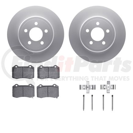 4612-39001 by DYNAMIC FRICTION COMPANY - Geospec Rotors with 5000 Euro Ceramic Brake Pads includes Hardware