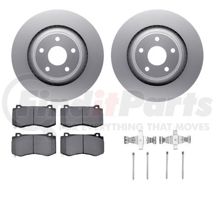 4612-42000 by DYNAMIC FRICTION COMPANY - Geospec Rotors with 5000 Euro Ceramic Brake Pads includes Hardware