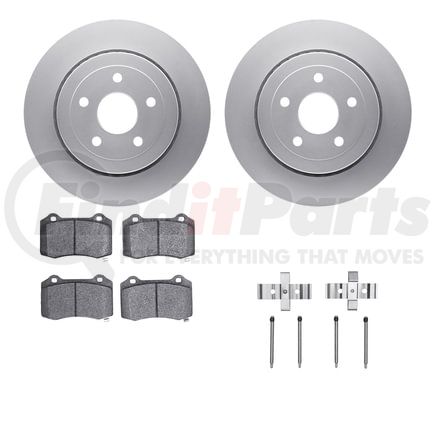 4612-42001 by DYNAMIC FRICTION COMPANY - Geospec Rotors with 5000 Euro Ceramic Brake Pads includes Hardware