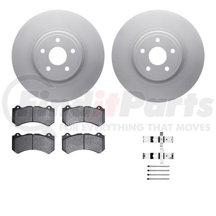 4612-42005 by DYNAMIC FRICTION COMPANY - Geospec Rotors with 5000 Euro Ceramic Brake Pads includes Hardware