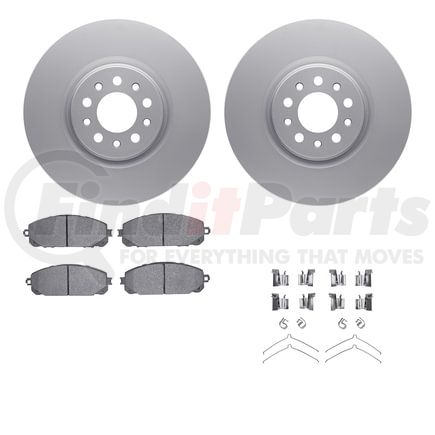 4612-42007 by DYNAMIC FRICTION COMPANY - Geospec Rotors with 5000 Euro Ceramic Brake Pads includes Hardware