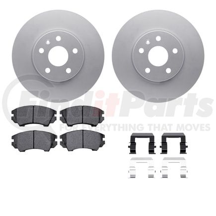 4612-45005 by DYNAMIC FRICTION COMPANY - Geospec Rotors with 5000 Euro Ceramic Brake Pads includes Hardware