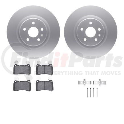 4612-45007 by DYNAMIC FRICTION COMPANY - Geospec Rotors with 5000 Euro Ceramic Brake Pads includes Hardware