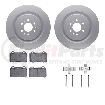 4612-46001 by DYNAMIC FRICTION COMPANY - Geospec Rotors with 5000 Euro Ceramic Brake Pads includes Hardware