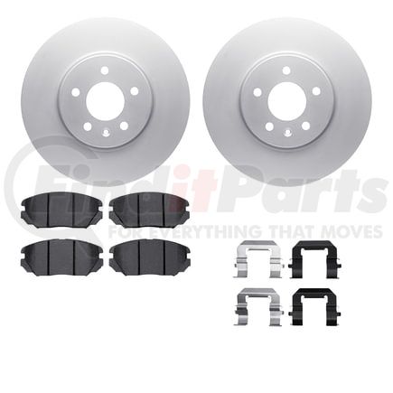 4612-46019 by DYNAMIC FRICTION COMPANY - Geospec Rotors with 5000 Euro Ceramic Brake Pads includes Hardware