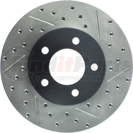 127.61051CL by STOPTECH - StopTech Sport Cryo Drilled & Slotted Brake Rotor; Front Left