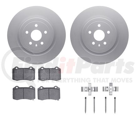 4612-47007 by DYNAMIC FRICTION COMPANY - Geospec Rotors with 5000 Euro Ceramic Brake Pads includes Hardware