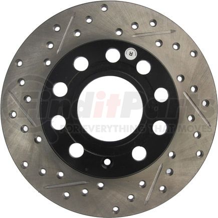 127.33106CR by STOPTECH - StopTech Sport Cryo Drilled & Slotted Brake Rotor; Rear Right