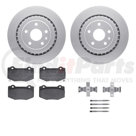 4612-47013 by DYNAMIC FRICTION COMPANY - Geospec Rotors with 5000 Euro Ceramic Brake Pads includes Hardware