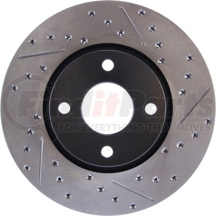 127.61056CL by STOPTECH - StopTech Sport Cryo Drilled & Slotted Brake Rotor; Front Left