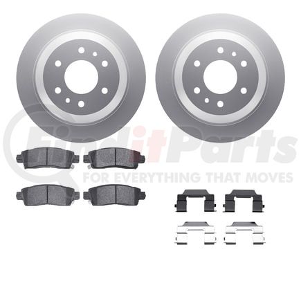 4612-48002 by DYNAMIC FRICTION COMPANY - Geospec Rotors with 5000 Euro Ceramic Brake Pads includes Hardware