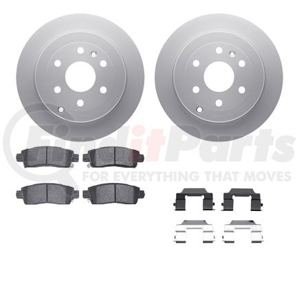 4612-48006 by DYNAMIC FRICTION COMPANY - Geospec Rotors with 5000 Euro Ceramic Brake Pads includes Hardware