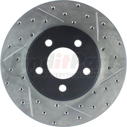 127.61072L by STOPTECH - StopTech Sport Drilled & Slotted Brake Rotor; Front Left