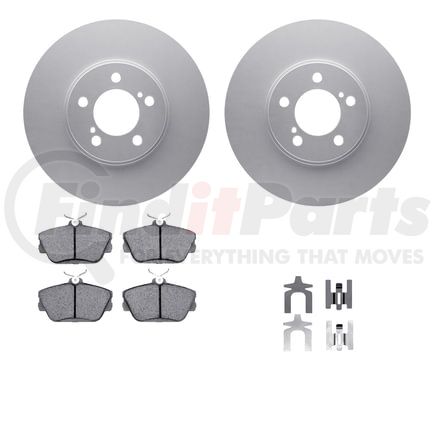 4612-54001 by DYNAMIC FRICTION COMPANY - Geospec Rotors with 5000 Euro Ceramic Brake Pads includes Hardware