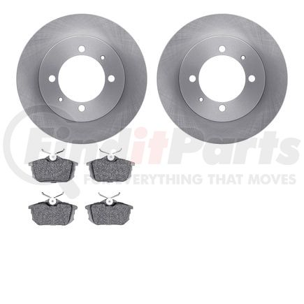 6502-27190 by DYNAMIC FRICTION COMPANY - DFC Brake Rotor with 5000 Advanced Brake Pads